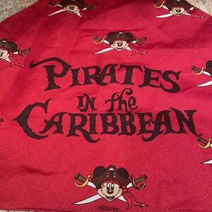 Disney Pirates of the Caribbean red triangle scarf.